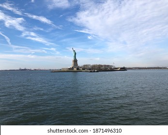 Statue of Liberty and the New York City Skyline. New York. United States