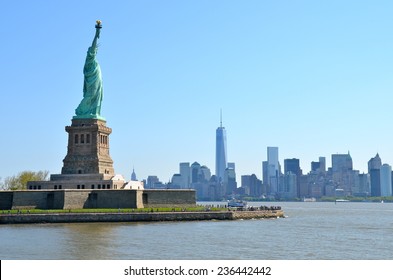 The Statue of Liberty in New York City, USA.