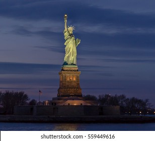 Statue Of Liberty At Night