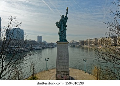 Statue Of Liberty Replica In Paris, France