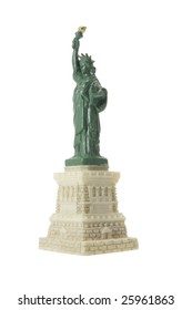 Statue Of Liberty Souvenir On White Background