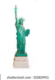 Statue Of Liberty Souvenir On White Background