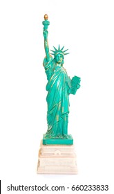 Statue Of Liberty Souvenir On White Background