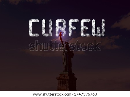 Statue of liberty stands under curfew in new york city. New York City Spends Night Under Historic Curfew. 