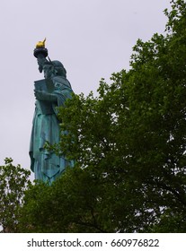 Statue of Liberty with Trees