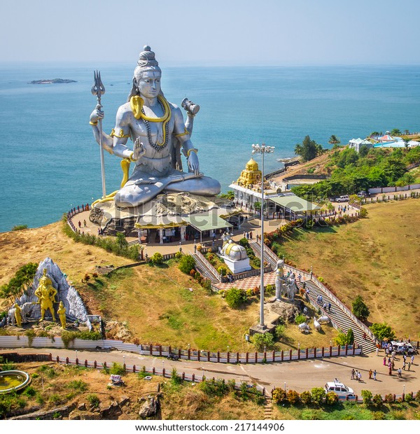 Statue Lord Shiva Murudeshwar Temple Karnataka Stock Photo 217144906 ...