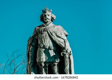 Statue Of Louis I Of Hungary At Heroes Square. Budapest, Hungary