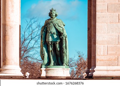 Statue Of Louis I Of Hungary, King Louis The Great Occupies Naples