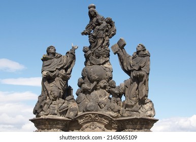 Statue Of The Madonna, Ss. Dominic And Thomas Aquinas, Charles Bridge Prague.