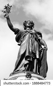 Statue Of Marianne Located In The Place De La Republique, Paris