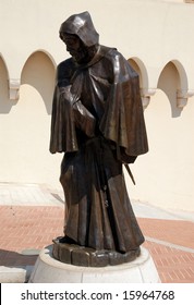 Statue of a Monk at the Monte Carlo Palace in Monaco