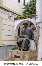 Statue of Moses Maimonides was a medieval Sephardic Jewish philosopher, Cordoba, Spain