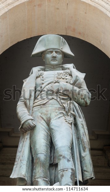 Statue Napoleon Bonaparte Les Invalides Paris Stock Photo 114711634 ...