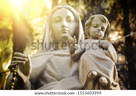Statue of the nativity of the baby jesus Our Lady and Joseph are by your side. Birth of Jesus. Pure love without conditions.Christians all over the world delight in this nativity scene. On christmas.