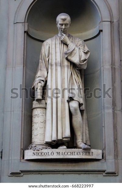 Statue Niccolo Macchiavelli Alcove Florence Italy Stock Photo 668223997 ...