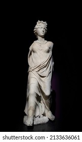 
Statue Of Nike, Goddess Of Victory In Greek Mythology. From Kyrene Antique City. Istanbul Archaeology Museum, Turkey.