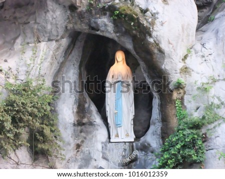 Statue of Our Lady of Lourdes  France