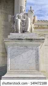 Statue Outside US Supreme Court, Washington DC