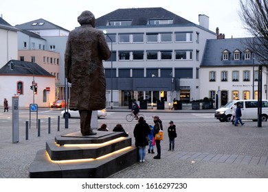 A Statue Of Philosopher Karl Marx In Central Trier Of Germany On Jan. 11, 2019