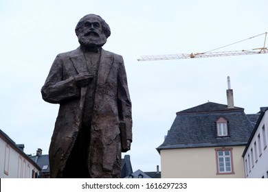 A Statue Of Philosopher Karl Marx In Central Trier Of Germany On Jan. 11, 2019