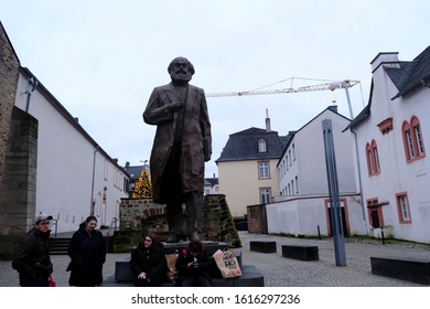 A Statue Of Philosopher Karl Marx In Central Trier Of Germany On Jan. 11, 2019