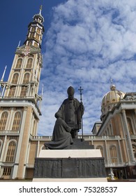 Statue Of Pope John Paul II In The Marian Shrine In Lichen, Poland