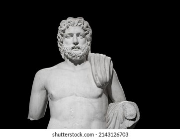 Statue of Poseidon, God of the sea in Greek mythology. Istanbul Archaeology Museum, Turkey. 