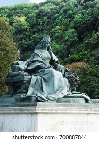 The Statue Of Queen Elisabeth (Sissi) In Budapest, Hungary