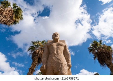 A Statue Of Ramses 2nd Located In Mit Rahina Museum Near Saqqara Area, Badrshein , Egypt 