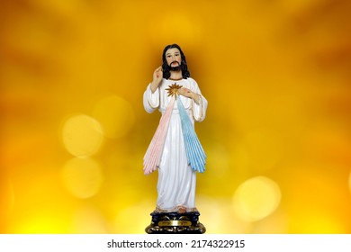 Statue Representing The Merciful Jesus Christ, Divine Mercy - Catholic Symbol