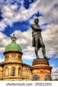 Statue Of Robert Burns In Leith - Edinburgh, Scotland