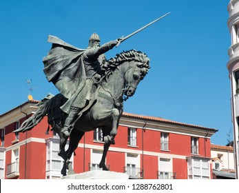  Statue Of Rodrigo Diaz De Vivar, El Cid, In Burgos.