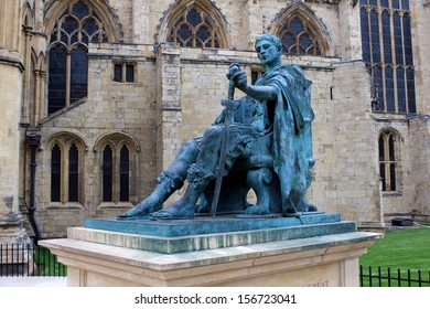 Statue of the Roman Emperor Constantine the Great in York, England