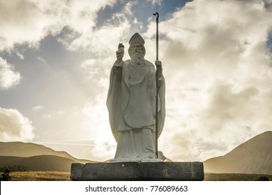 Statue of Saint Patrick at Croagh Patrick in Ireland