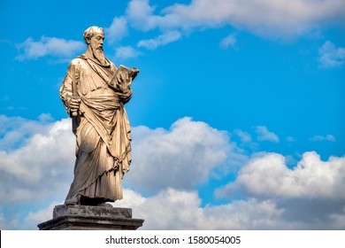 Statue of Saint Paul on Ponte Sant’Angelo, Rome Italy