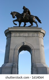 Statue Of Sam Houston In Hermann Park