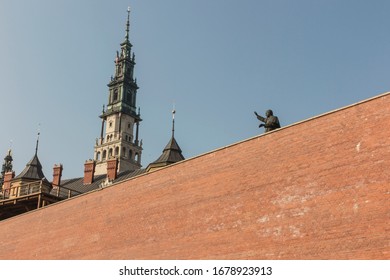 Statue Of Sant Pope John Paul II At The Shrine Of Our Lady Of Czestochowa Jasna Gora, Czestochowa In Poland