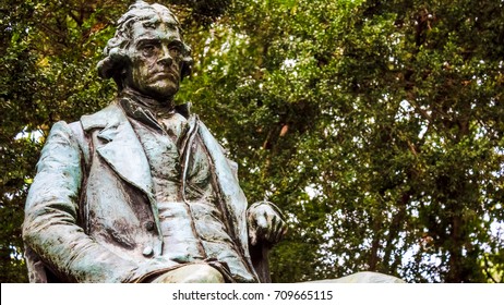 Statue Of A Seated Thomas Jefferson, University Of Virginia