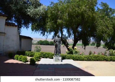 Statue Of Junípero Serra, A Roman Catholic Spanish Priest And Friar Of The Franciscan Order Who Founded A Mission In Baja California, San Juan Bautista, California, 20 May 2018.