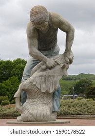 Statue Of Sheepshearer, Te Kuiti, North Island, New Zealand