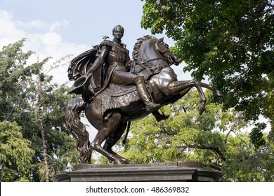 Statue Of Simon Bolivar In Caracas, Venezuela