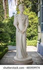 Statue Of Sisi, Elisabeth Of Bavaria, In Corfu, Greece