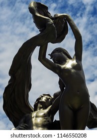 statue in the sky