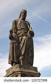 Statue St. Joseph On Charles Bridge, Prague