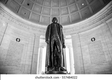 Statue Of Thomas Jefferson Inside Memorial