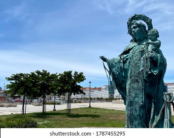 Statue Of Virgin Carmen A Coruña Spain