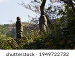 Statues of the Arhat in Hokoji Temple, Hamamatsu City, Shizuoka Prefecture, Japan.