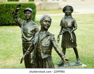 statues at Austin, Texas Capital