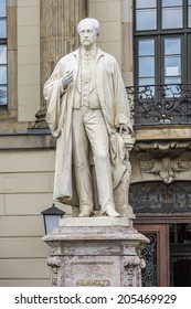 Statues Of Famous Scientist Hermann Von Helmholtz.