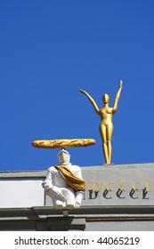 Statues On Museum Of Salvador Dali In Figueres, Spain